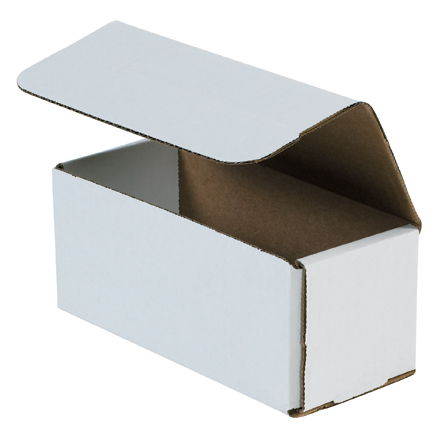 7 x 3 x 3" White Corrugated Mailers