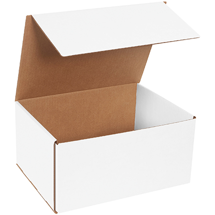 12 x 9 x 6" White Corrugated Mailers